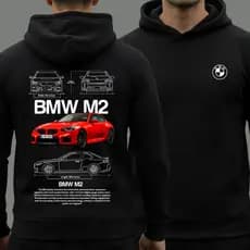 Moletom BMW M2 Estampado Carro Esportivo Premium Streetwear Macio Inverno