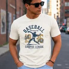 Camiseta Masculina Casual Estampada Premium Confortável Manga Curta Moderna