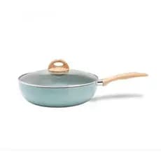 Panela Wok com Tampa Fundo de Indução 28 cm 3,4 L