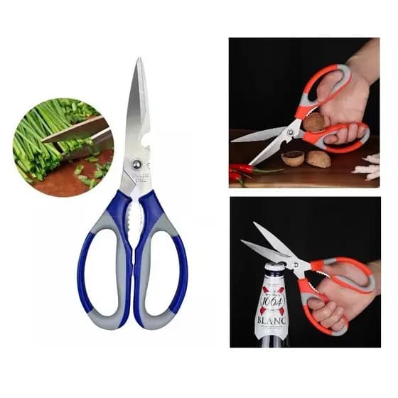 Tesoura De Cozinha Multiuso Abre Garrafas Quebra Nozes Utensilio Clink 21CM Para Frango Carnes Verdura