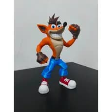 Boneco Crash Bandicoot – Miniatura Decorativa Gamer 23cm