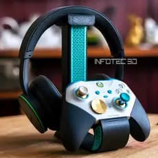 Suporte Para Headset E Controle Dois Em Um