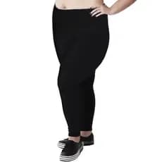 Calça Leg / Legging Plus Size Cós Alto, Super Grossa