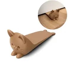 Trava de Porta Gatinho Fofo, Batente Antiderrapante, Cunha Decorativa Funcional para Casa