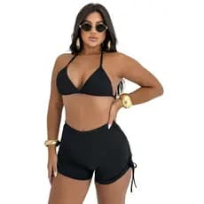 Shortinho Biquíni Sunquíni Moda Praia Gringa