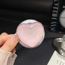 Coreano Bonito 3D Vidro Amor Coração Para Grip Soquete Magnético Telefone Grip Suporte IPhone De Carregamento