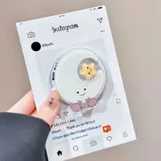 Suporte Magnético Estrela Do Luar Branco Adequado Para Telefone Móvel MagSafe Forte Sucção Desktop Preguiçoso Titular