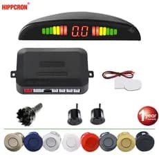 Sensor De Ré Estacionamento 2 Sensores Kit completo Com Visor Digital Sinal Sonoro Oito Cores