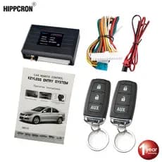 Alarme Automotivo Sem Chave Sistema Controle Remoto De Carro Universal Com 2 Controles