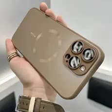 Sem Logotipo Nano Capa Magnética Fosca À Prova De Explosão Para IPhone 16 15 14 13 12 11 Pro Max PLUS Protetora De Borda