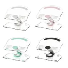 Suporte Para Celular e Tablet Mesa Universal Acrílico Alumínio Rotação 360° clip-icon Universal KA-C519