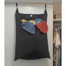 Cesto de Roupas Suja para Pendurar na Porta com 2 Ganchos de aço Capacidade 20kilos Anny Shop