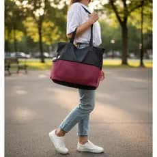 Bolsa Sacola TNT Preta com 2 bolsos e Alças reforçadas Academia,Mercado, Feira,Passear Anny Shop