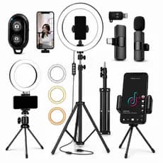 Kit Ring Light Iluminador Profissional Led + Tripé 2.1M - Luz Para Fotos e Gravar Vídeos Grande - Righ Right highlights