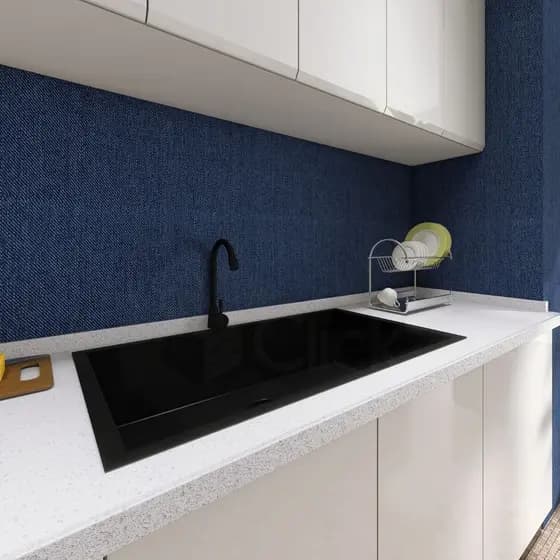 Cuba em INOX/BLACK para Cozinha Gourmet - Linha BLACK LUXO - Cozinha Moderna - Diversos Tamanhos