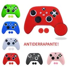 Capa Protetora Silicone Antiderrapante Controle Xbox Series S X + Par Grip