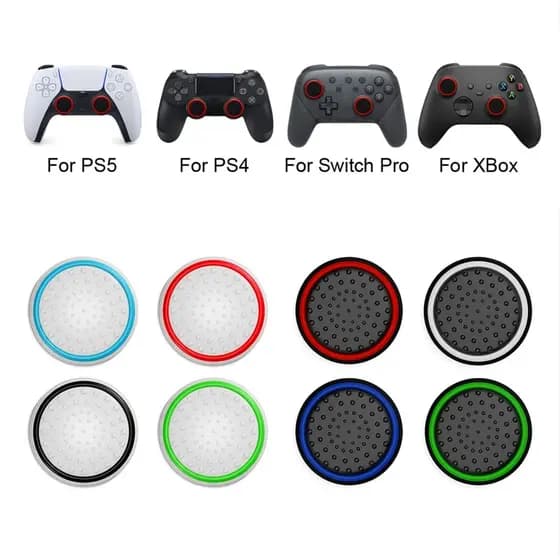 Kit 2 Grips Analógico Controle Para Ps3, Ps4, Ps5, Xbox, Switch PRO, WII, Gamesir