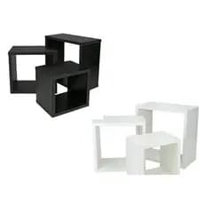 kit 3 Nicho quadrado para decoração de Sala quarto cozinha e Banheiros Mdf Nicho