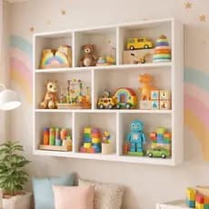 ARMARIO PRATELEIRA NICHO 80X80CM BRANCO ESTANTE CUBO MULTIFUNCIONAL PARA LIVROS, DECORAÇÃO E ORGANIZAÇÃO