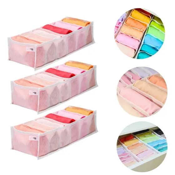 Kit 3 colmeias organizadoras para macacão de bebe meias camisetas leves