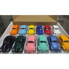 Miniatura Fusca de Aço Fricção – Abre as Portas | Colecionável Metálico Colorido- carro - brinquedo