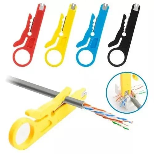 Alicate Decapador Cortador Cabos Rede Rj45 Coaxial Crimper