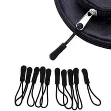 Kit Puxador Zíper Universal 10 Unid | Ideal para Mochilas, Bolsas e Roupas