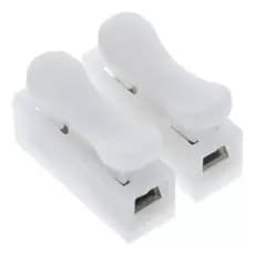 Kit 25 Peças Conector Emenda Duplo 2 Vias Sem Solda Sem Parafusos