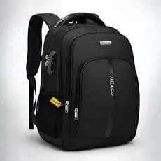 Mochila Bolsa Masculina Feminina Semi Impermeável Antifurto nas costas Saída USB e Cadeado