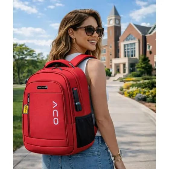 Mochila Reforçada Masculina Feminina Cadeado Trabalho Escola Faculdade Viagem Resistente Saída USB