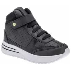 Tenis Infantil Feminino Menina Botinha Sapatenis Preto