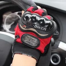 Luva de Moto Motoqueiro Motocross Preta MEIO DEDO