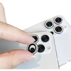 Kit Proteção Lente da Câmera Para iPhone 11 12 13 14 15 16 16 Pro Max Diamante - Charme e Beleza