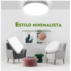 Luz de teto led para sala 18w branco frio - (ENVIO IMEDIATO E RÁPIDO)