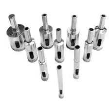 Kit 10 Brocas Diamantadas Serra Copo Vidro Mármore Cerâmicas