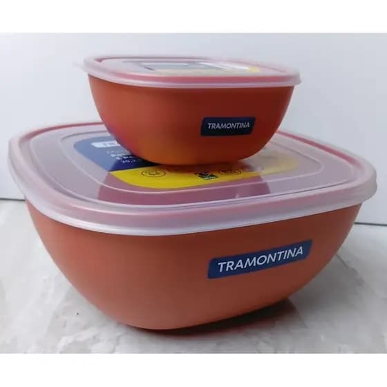 Jogo de  Pote Tramontina  2 Pcs - 2Lt  / 300 Ml