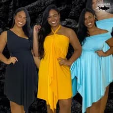 SAIDA DE PRAIA VESTIDO CHIQUE DE AMARRAÇÃO 10X1 TENDENCIA VERAO 2024