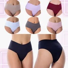 calcinha cintura alta power fitness cos duplo segura barriga