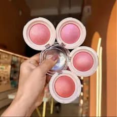 Blush Compacto Hudamoji Efeito Glow Natural- Dupe Rare Beauty Viral Hype