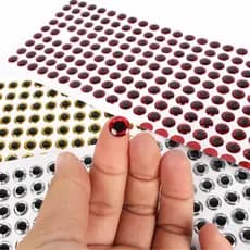 100pcs 3D Bionic Fishing Lure Eye Lifelike Artificial Realista Material De Amarração De Moscas 4mm 5mm 6mm 7mm 8mm