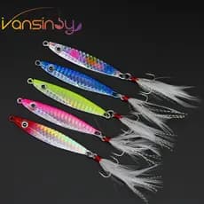 Fsahing Metal Jigging Gancho Spinner Isca 7g/10g/14g/17g/21g/30g Laser Gabarito Umban Colher De Fundição De Pesca