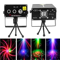 Laser Led Projetor Raio Holografico Luzes Led Azul Vermelho Verde 250mw Strobo Dj Festa Balada Show Rgb Eventos