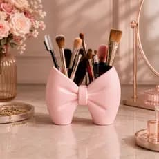 Porta Pincéis Maquiagem Organizador de Mesa Decorativo Moderno Multiuso Presente para Mulher