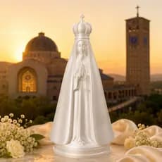 Escultura de Nossa Senhora Aparecida Imagem Religiosa Presente Decorativo 15cm