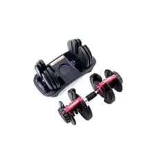Dumbell Halter Ajustavel Wct Fitness Regulável Vermelho 24Kg Vermelho
