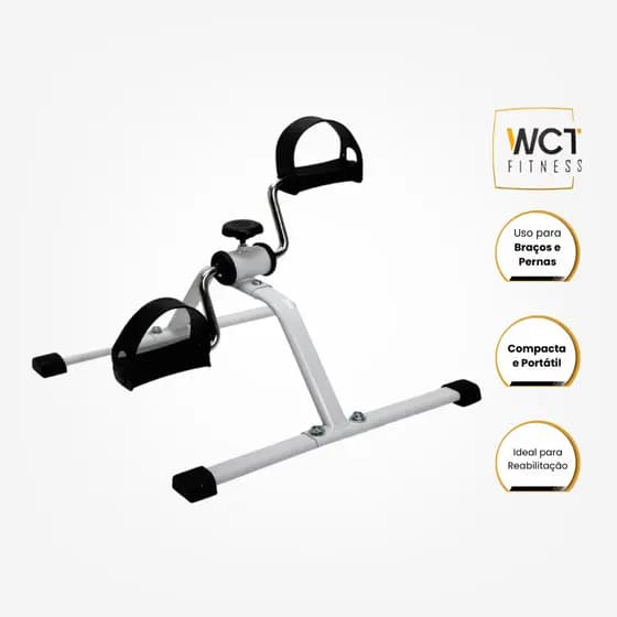 Mini Bicicleta Cicloergômetro Pedal Cicle Exercício Sentado para Fisioterapia Portátil - WCT Fitness
