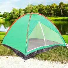 Barraca Camping Tenda Iglu Portátil Acampamento 4 Pessoas 200*135*100cm Ar Livre Pesca Verde Claro WCT FITNESS