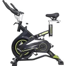 Bike Spinning WCT 8kg Mecânica Preto Verde Residencial