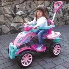 Carrinho De Passeio Infantil Quadriciclo Lady Star Maral Cor Rosa Dia Das Crianças Presente Oferta