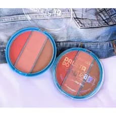 Paleta do Arraso Blush + Iluminador + Contorno - Miamake Coleção Hits 90’so